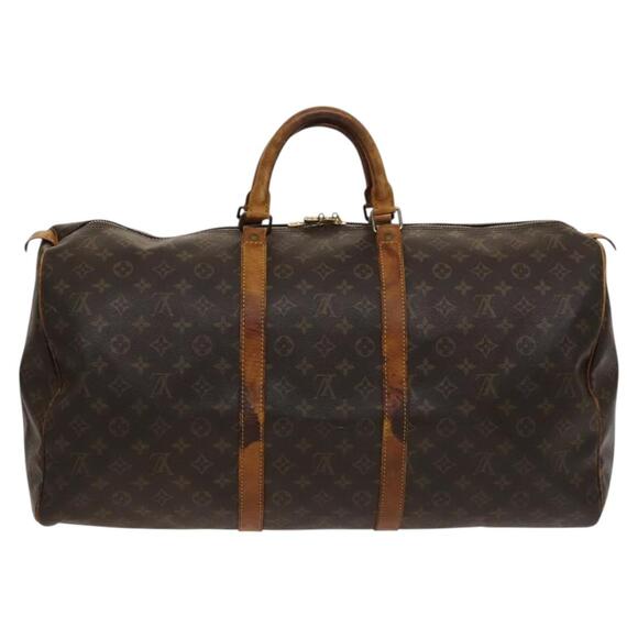 LOUIS VUITTON Monogram Keepall 55 Boston Bag M41424 - Picture 2 of 16